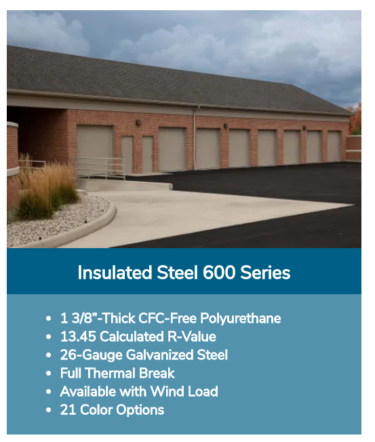 Insulated Steel 600 Series — Lancaster, PA — Shank Door
