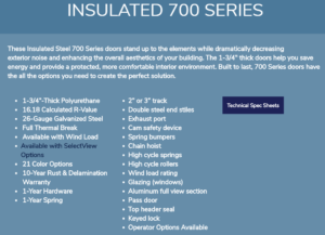 Insulated Steel 700 Series Part 1.2 — Lancaster, PA — Shank Door