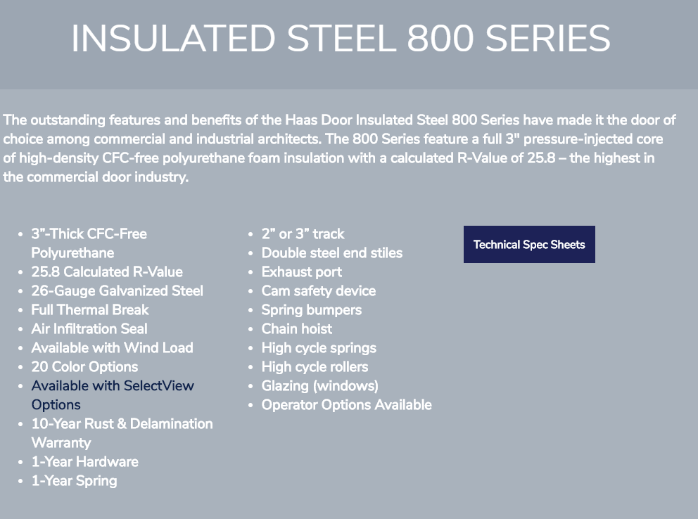 Insulated Steel 800 Series Part 1.2 — Lancaster, PA — Shank Door