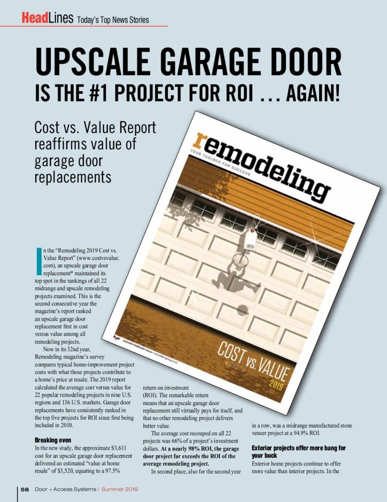 Read more about the article COST VS VALUE TO REPLACE GARAGE DOORS