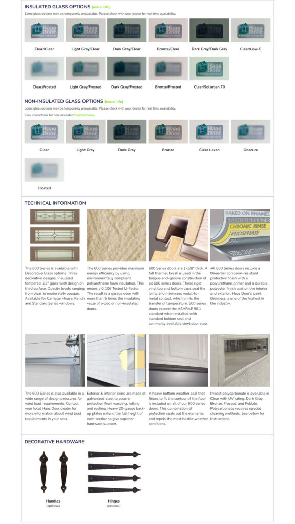 Insulated Steel 600 Series - Shank Door