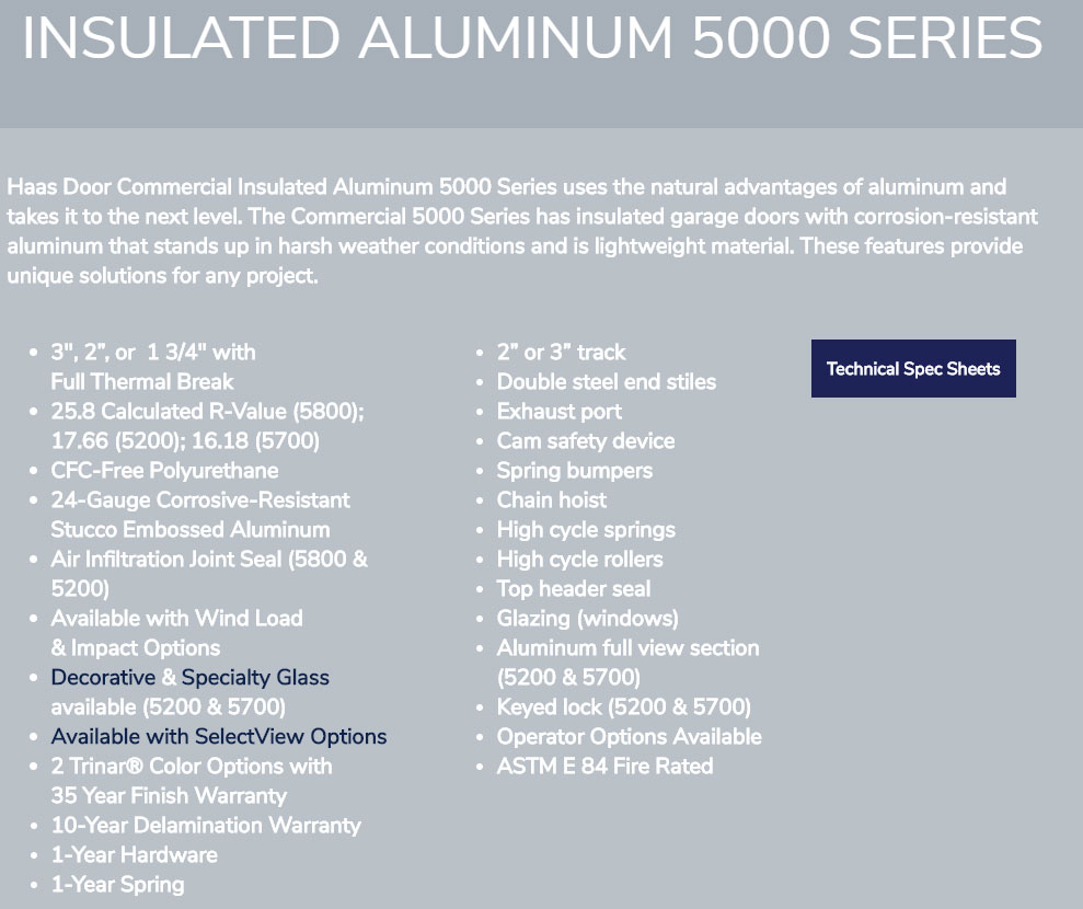 Insulated Aluminum 5000 Series Part 1.2 — Lancaster, PA — Shank Door