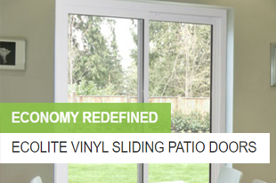 Ecolite™ White Sliding Glass Doors