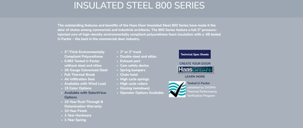 Insulated Steel 800 Series Part 2 — Lancaster, PA — Shank Door