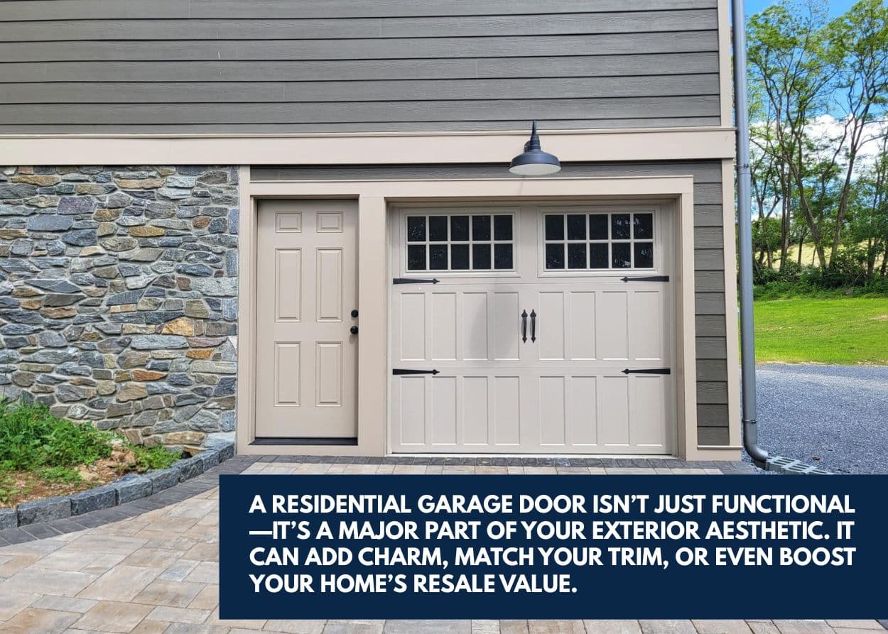A residential garage door isn’t just functional—it’s a major part of your exterior aesthetic. It can add charm, match your trim, or even boost your home’s resale value.